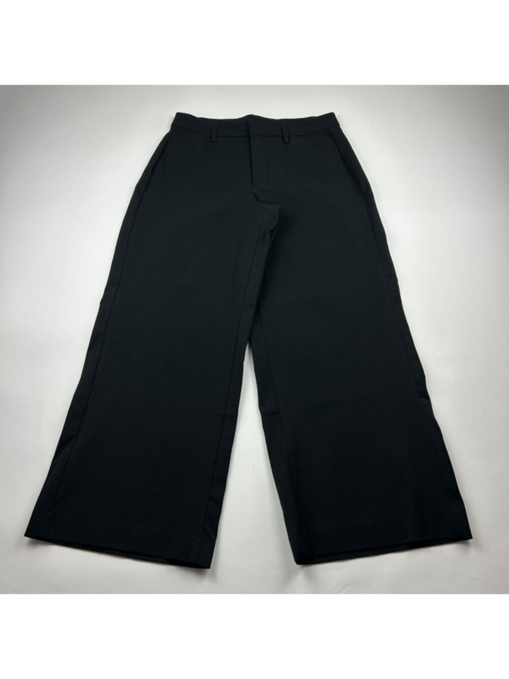 PETITE Old Navy Black Stretch Canvas Super Wide Leg Pixie Pant 10P